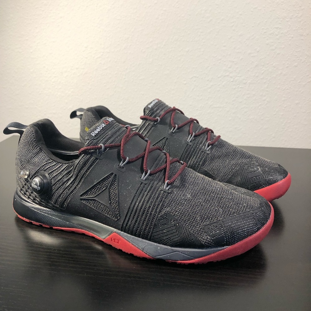 Reebok Crossfit The Pump Black Mesh Slip On